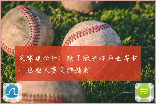 足球迷必知：除了欧洲杯和世界杯，这些大赛同样精彩