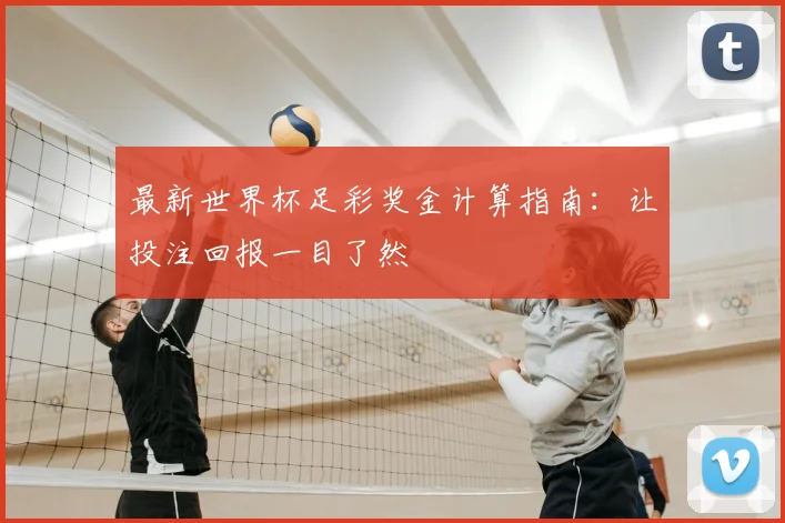 最新世界杯足彩奖金计算指南：让投注回报一目了然